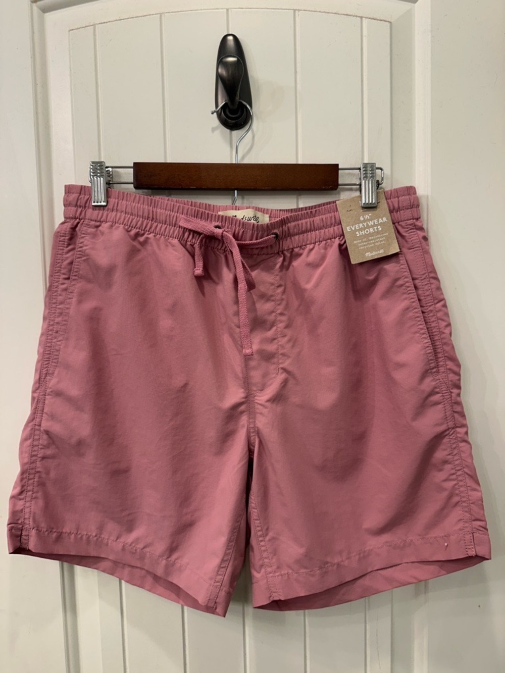 Madewell 6.5" Everywear Shorts Dusty Pink Mauve Rose Size Medium NWT